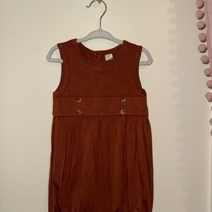 Kate Quinn Sleeveless Brown Kids Dress